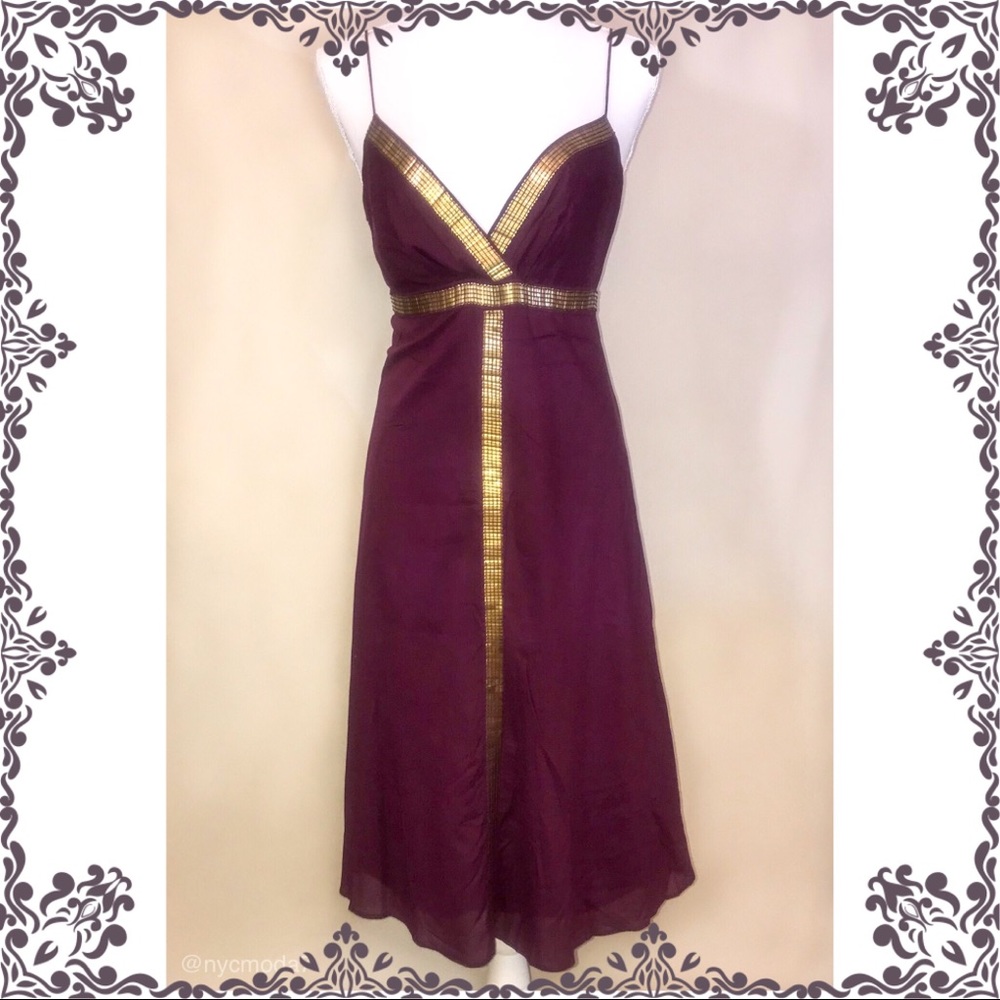 BCBGMAXAZRIA Spaghetti Strap Dress